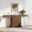 Console 63 pouces en bois rustique brun