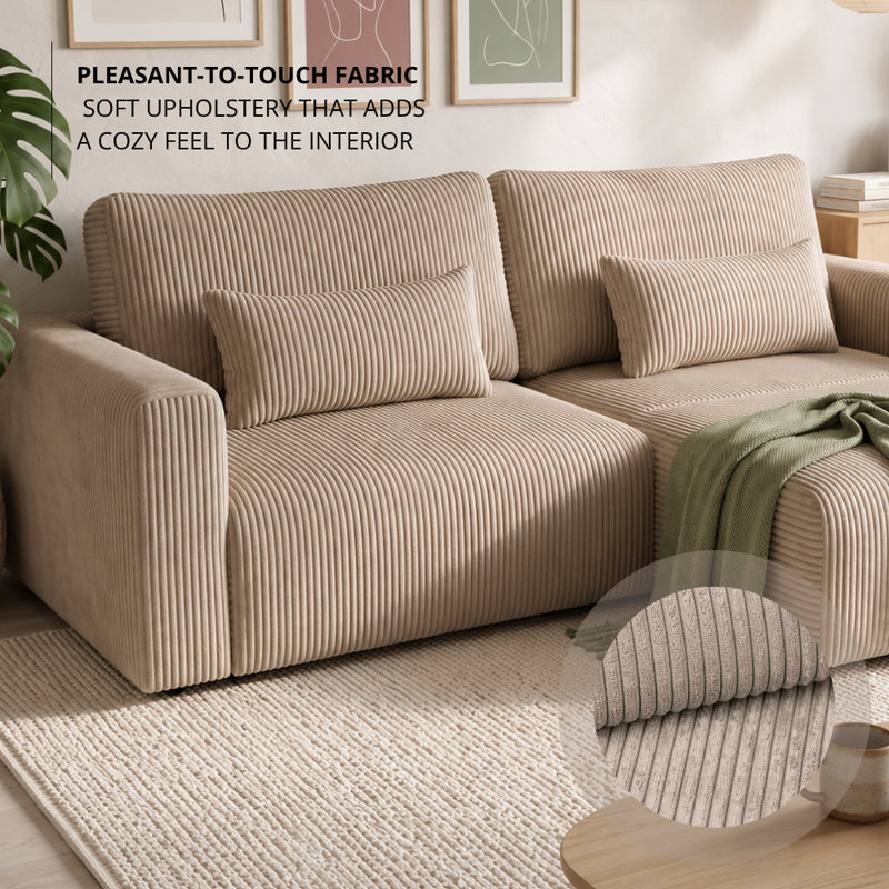 Sectional, Beige POSO 2