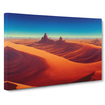 A Pure Desert - Wrapped Canvas