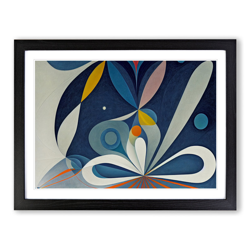 Unsurpassed Abstract Art - Framed Print, 34cm H x 46cm W x 2cm D, Black