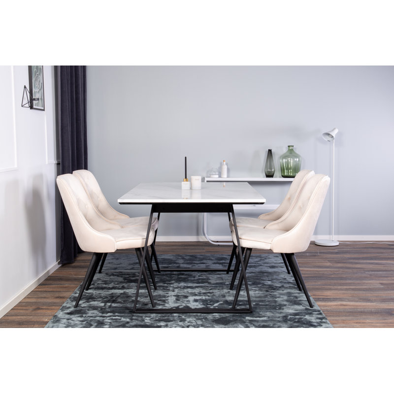 Mabel 4 - Person Dining Set, Beige