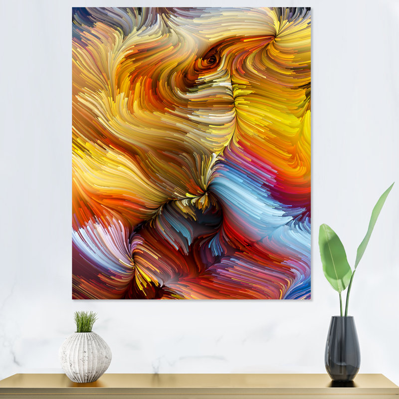 Art mural moderne sur toile, H 20 po x l 12 po x P 1 po, Toile tendue