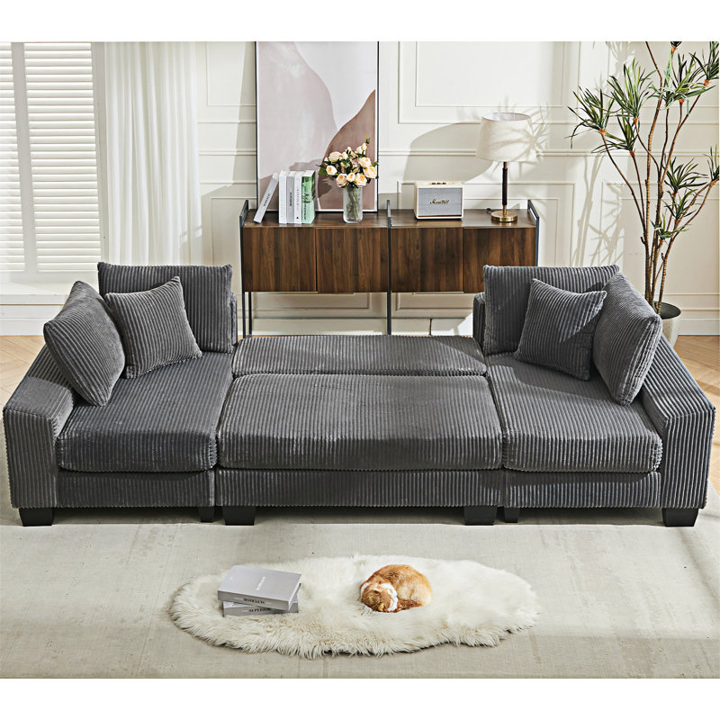 Canapé-lit convertible Upholstery, Gris foncé