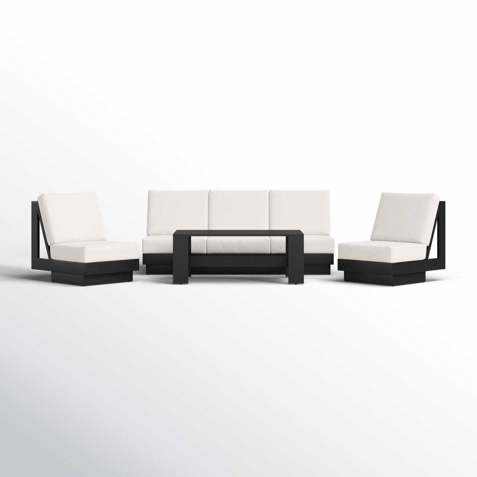 Lucca 4-Piece Patio Seating Group with Cushions