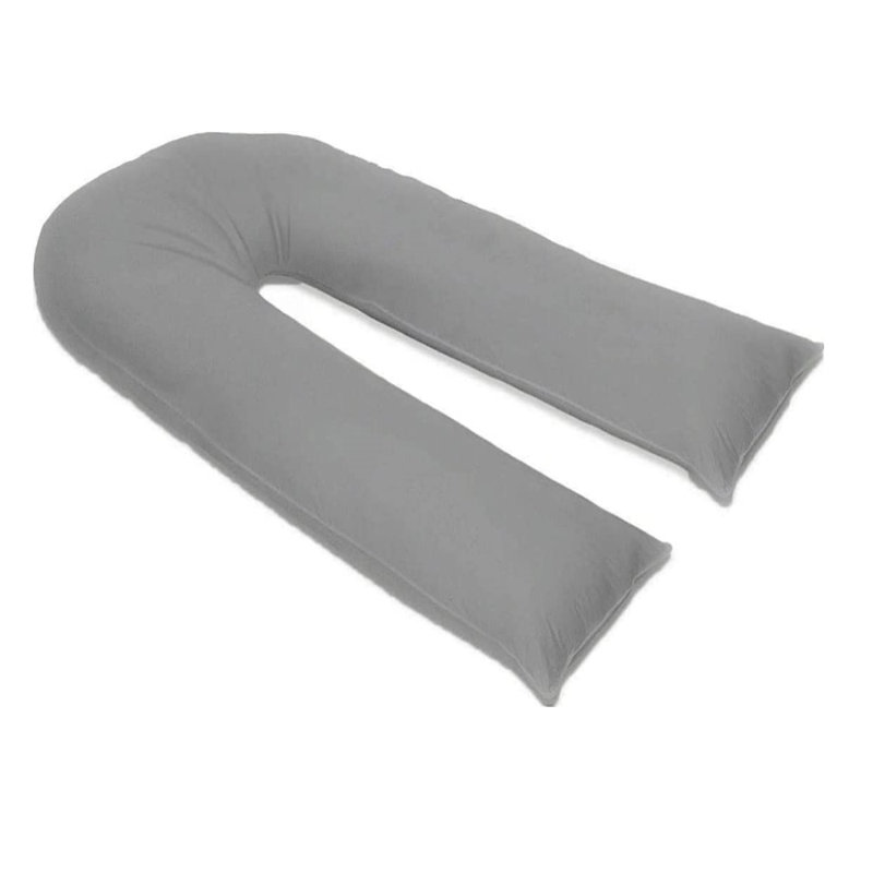 Pregnancy Fibre Body Medium Support Pillow, Grey