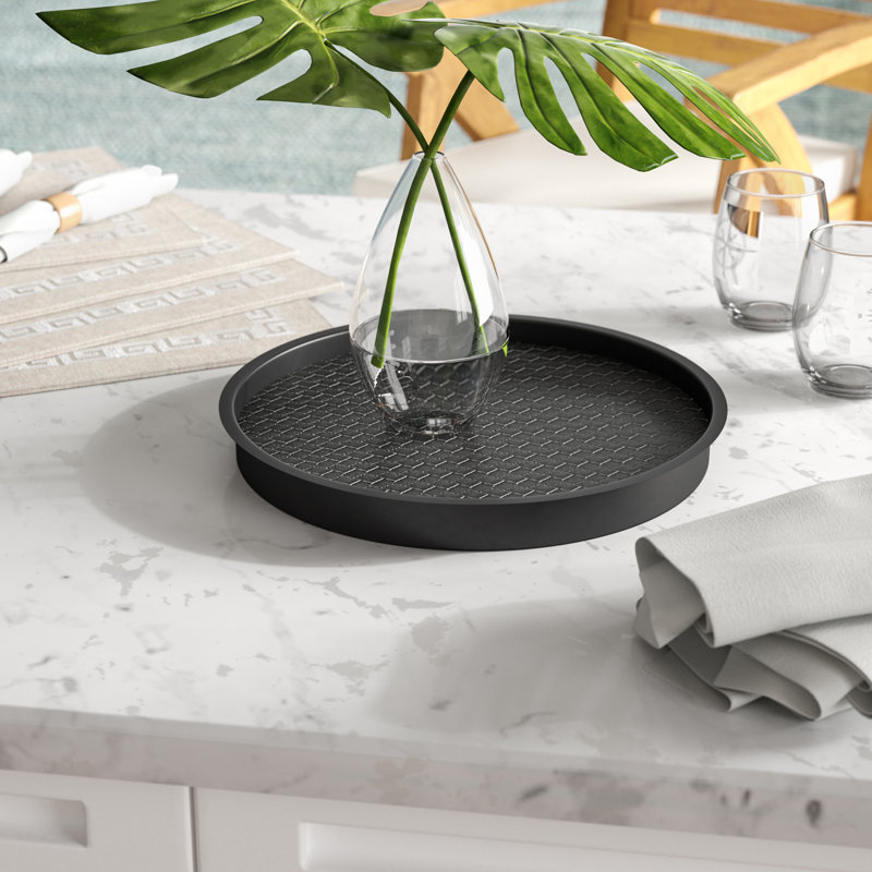 Plateau rond de luxe design eclipse Washburn