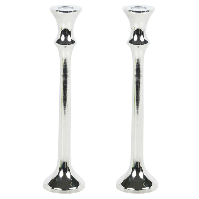 2 Piece Metal Tabletop Candlestick Set