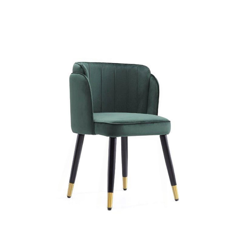 Chaise de salle à manger en vert