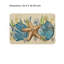 Tapis de sol Coastal Starfish Shell, pour salle de bain et maison de plage, 24 x 36 po, bleu beige