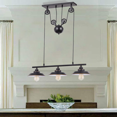 Vaquerano 3 - Light Black Kitchen Island Pendant