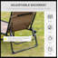 Méridienne inclinable Outsunny, méridienne portable, lit de camp pliable, avec dossier réglable et coussin amovible, pour patio, jardin, plage-1523719765