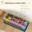 Pet Playpen with Waterproof Mat for Guinea Pigs 175 x 70 x 70 cm