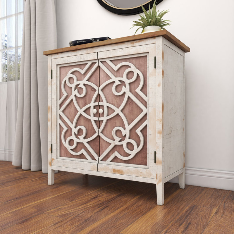 Armoire d'appoint en bois massif czarnecki