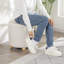Repose-pieds rond en velours avec rangement H 16 "-561656587