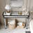 Modern Vintage Mirror Console Table, Sofa Table