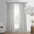 Basic Faux Linen Curtain Pair - 2 Panels - Light Filtering Window Curtains-217652969-217652974