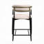 Tabourets de comptoir en lin Murice