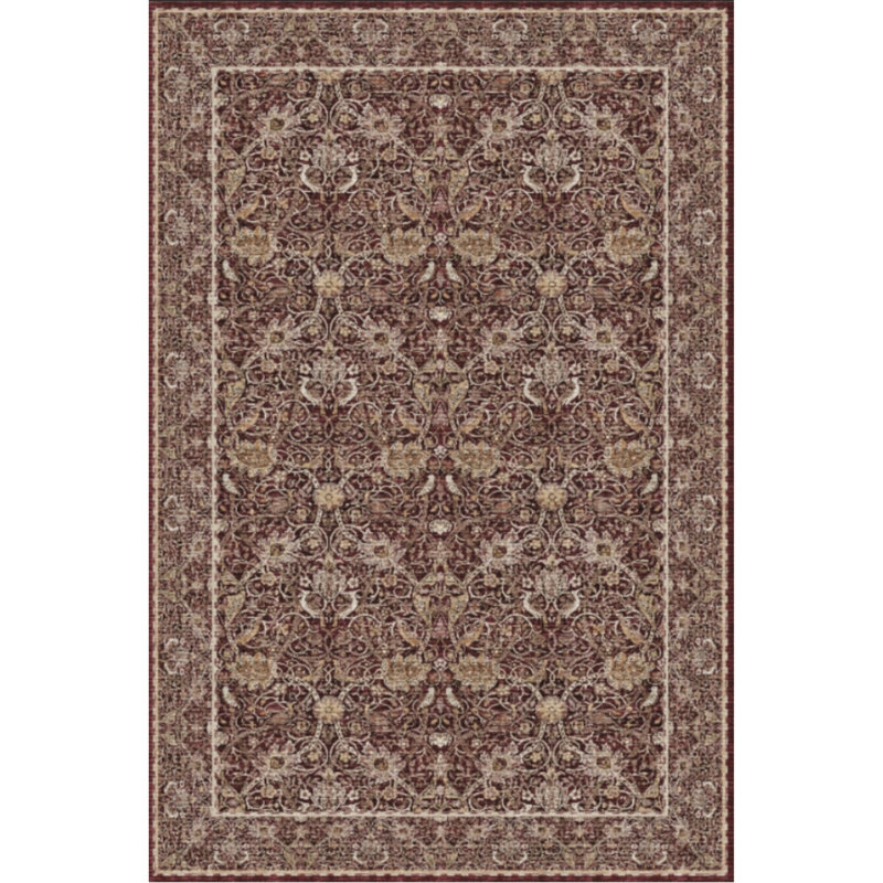 Tapis rétro Tapis rétro Boho, Brun, Rectangle 5 pi x 7 pi