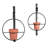 Saban 2 Piece Metal Hanging Wall Planter Set
