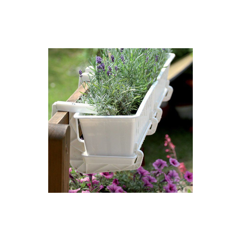 Person Weather Resistant Bracket Plant Stand, White