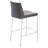 Upholstered Counter Stool with Metal Frame