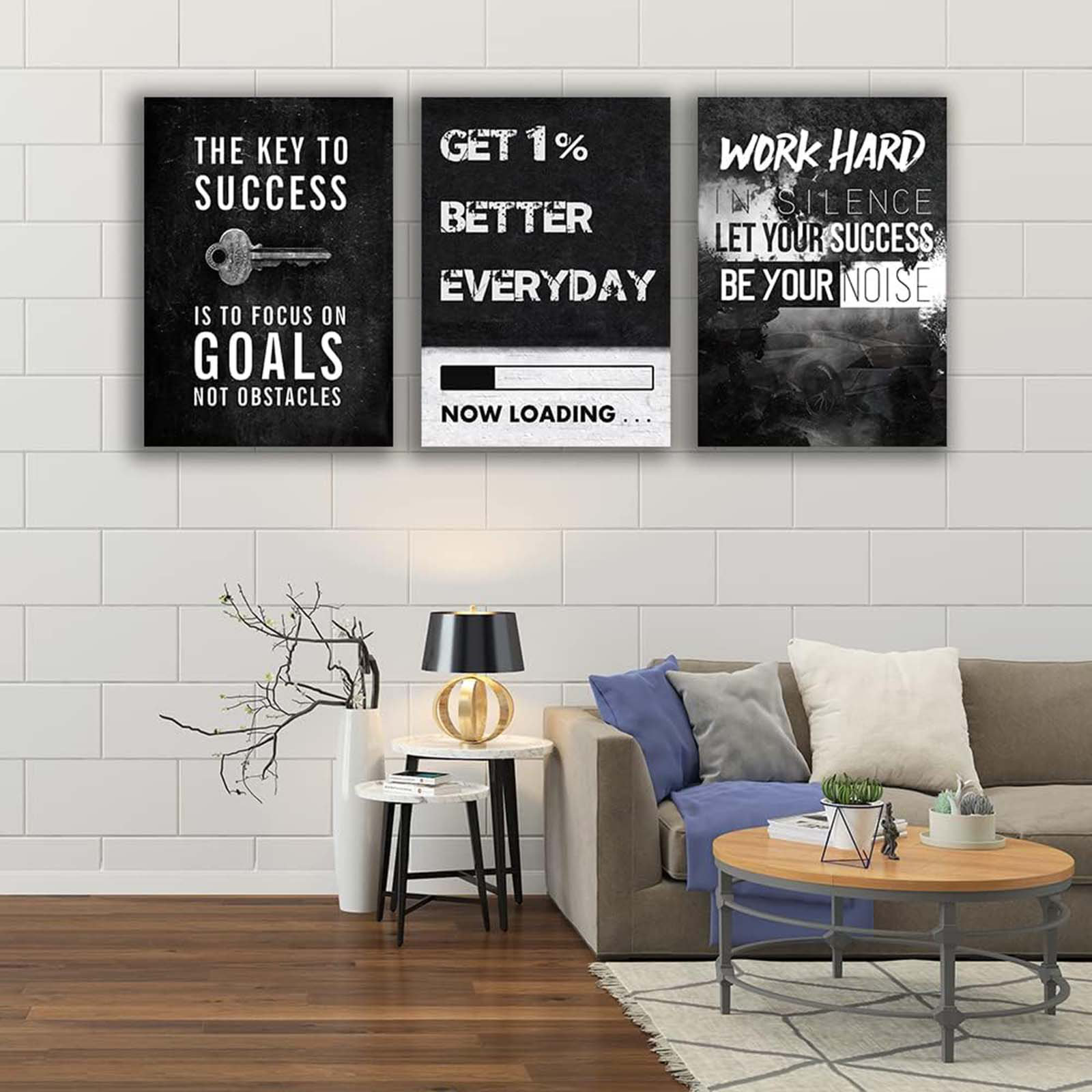 Latitude Run® Inspirational Wall Art Canvas Prints, 3 Panel Large ...