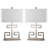 Ensemble de lampes de table 25 po Keya-482391898