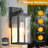 2 Pack Black Outdoor Wall Lights Lantern for Porch