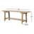 Larisa Frony Console Table-Distressed Light Oak