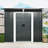 Large 6Ft X 5Ft Outdoor Metal Storage Building With Lockable Sliding Doors - Ideal For Garden Tools 6 Unit & Ground Protection For Lawn-125340227