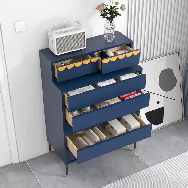 Minimalist 7-Drawer Accent Chest Storage Cabinet