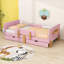 Lit plateforme avec tiroirs de rangement, garde-corps, tablette et crochets-1414244700-1414244703