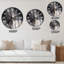 Gros plan d'un cheval noir et blanc I - horloge murale traditionnelle-266413071