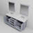Dukes 80"  Double Vanity, Square Sinks And 30" Mirrors W/ Faucets-731381989-787786599