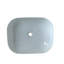 20 po x 16 po Lavabo vasque de salle de bain ovale en céramique à finition noire-62346453
