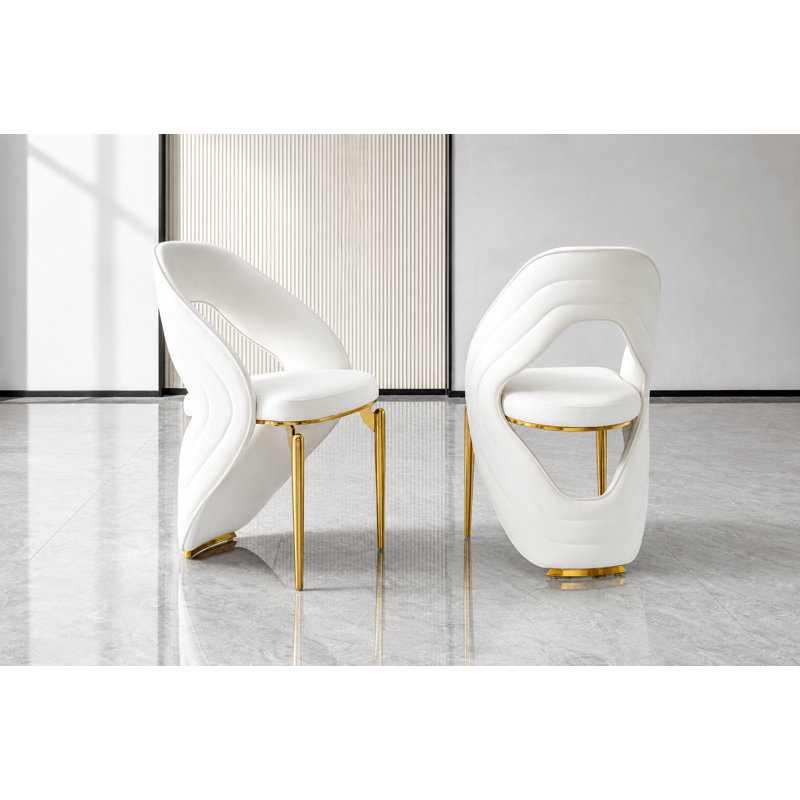 Chaise Carmina Ch49-nina-beige-or