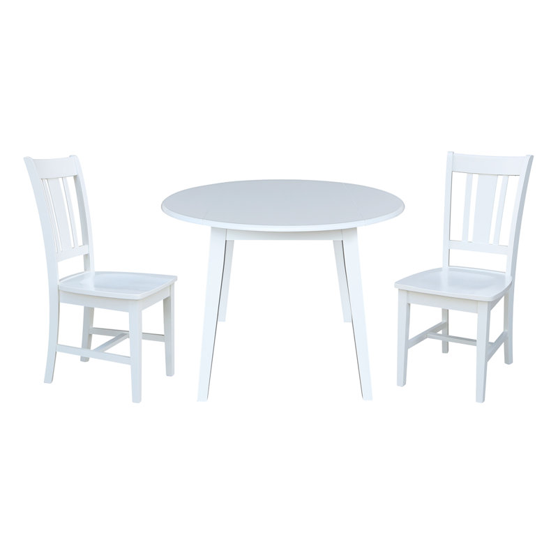 Ensemble de salle à manger pour 2 personnes, Blanc