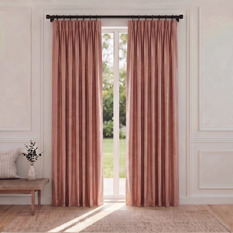 Thorndike Silk Blackout Single Curtain Panel, 50" W x 96" L