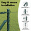 Vidaxl Fence With Posts -Coated Steel-116797901-116797909
