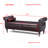 63" Multifunctional Storage Rectangular Sofa Stool Buttons Tufted Nailhead Trimmed Legs With 1 Pillow-1905978182