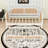 Rattan Wooden Daybed with Twin Trundle-2022014702-2022014701