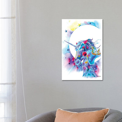 Unicorn 1 Piece Wrapped Canvas Wall Art