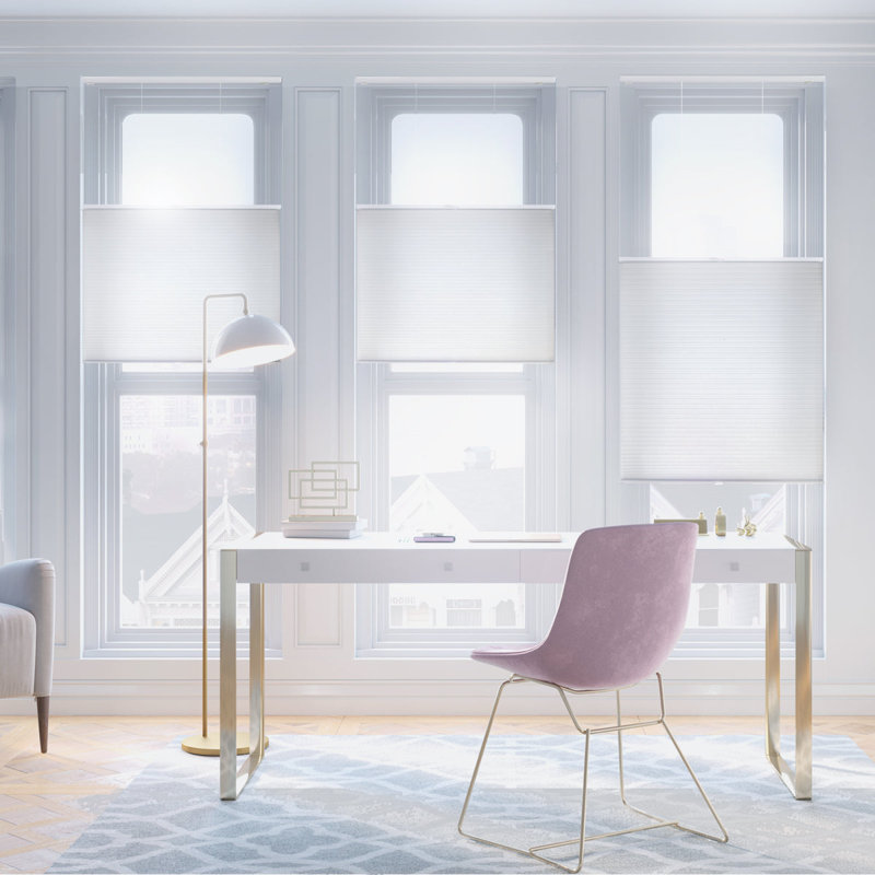 Top Down Bottom Up Cellular Shades, White, 42.5"W x 60"L