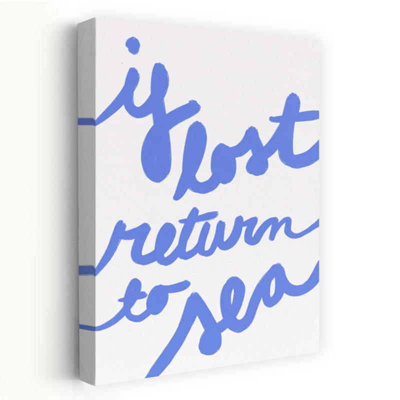 «Journey's End Minimalist Peaceful Tranquil Ocean», reproduction d'art murale, H 36 po x l 24 po