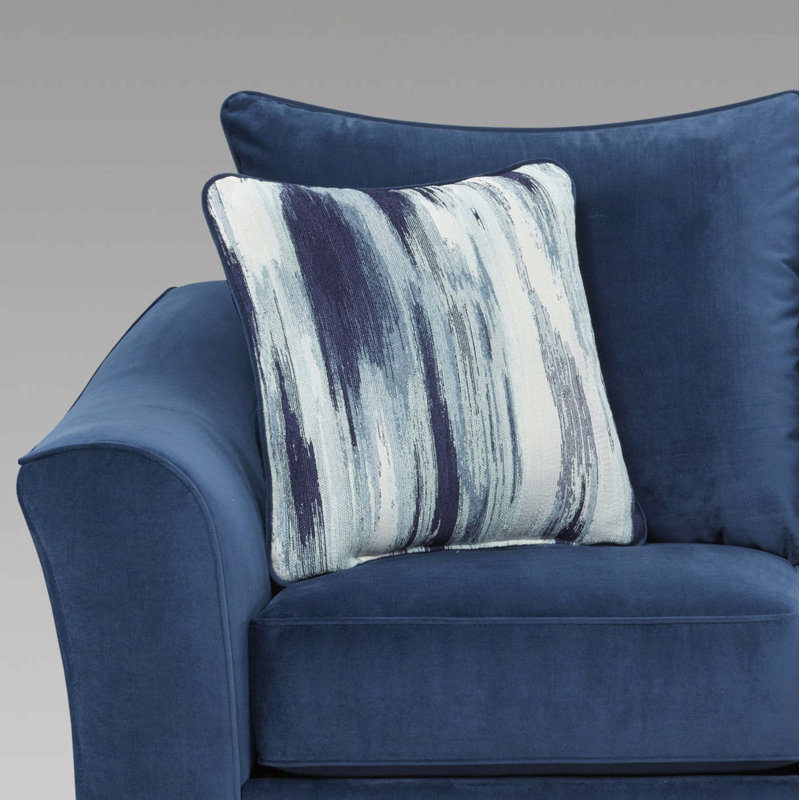 Causeuse en tissu, Bleu