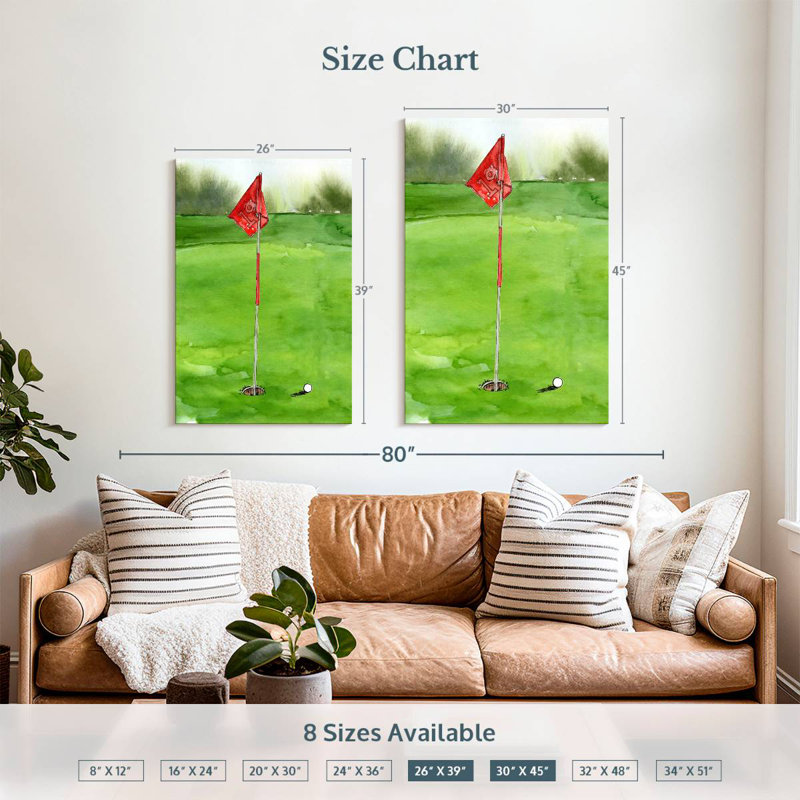 Tee Off Time I, 45" H x 30" W