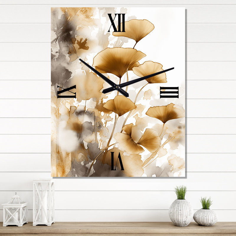 Très grande horloge murale Beige, Très grand