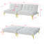Tissu convertible futon avec pieds en métal-1595862350
