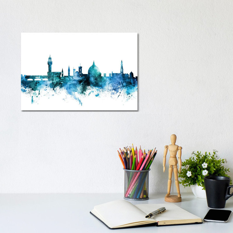 Florence, Italy Skyline by Michael Tompsett - Wrapped Canvas Gallery-Wrapped Canvas Giclée, 20.32 cm H x 30.48 cm W
