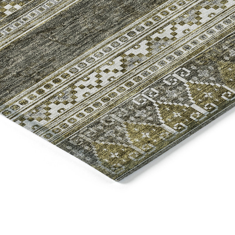 Tapis taupe 8 pi x 10 pi taupe beige et ivoire